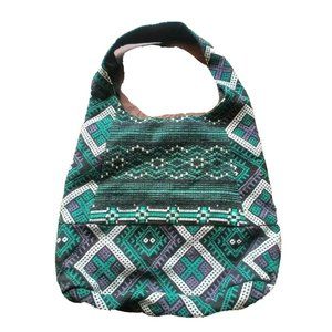 Purse BOHO Purse Mossimo Black Teal Heavy Material